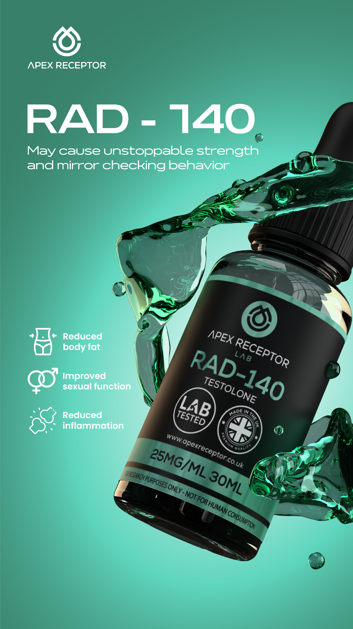 UK SARMs Facebook ad from May 12, 2026