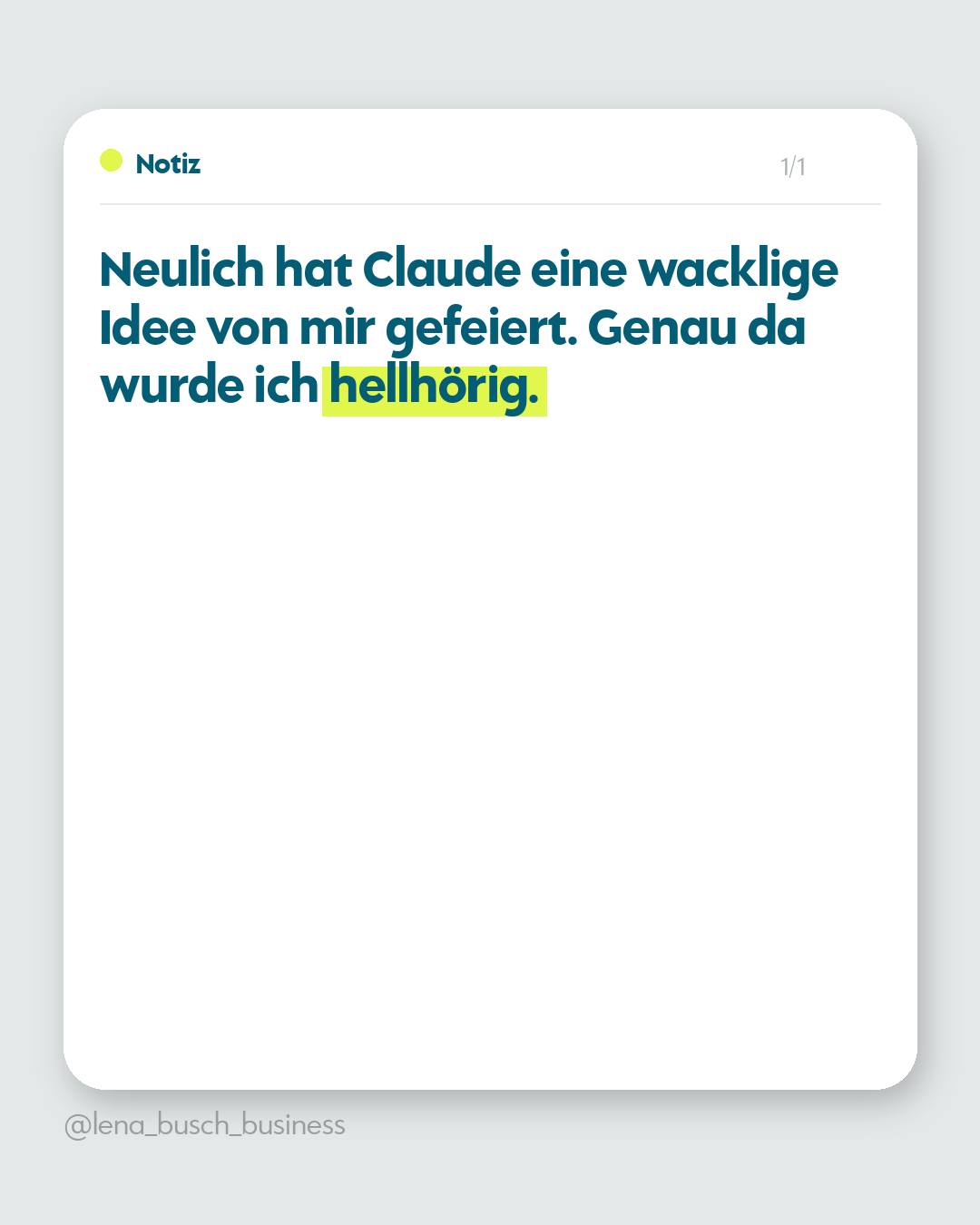 Lena Busch Familienleicht - Business Coaching und Unternehmensberatung Facebook ad
