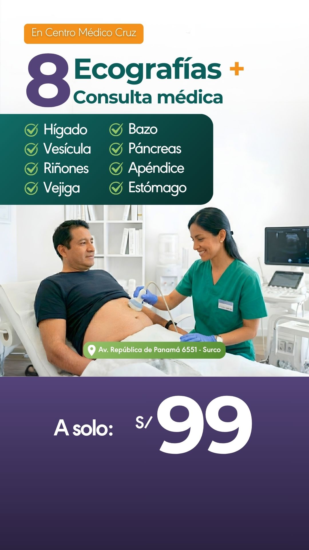 Centro Médico Cruz Facebook ad from Feb 27, 2026