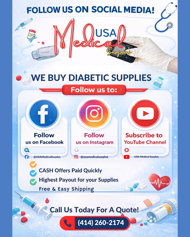 USA Medical Surplus Facebook ad: Got diabetic supplies sitting around?