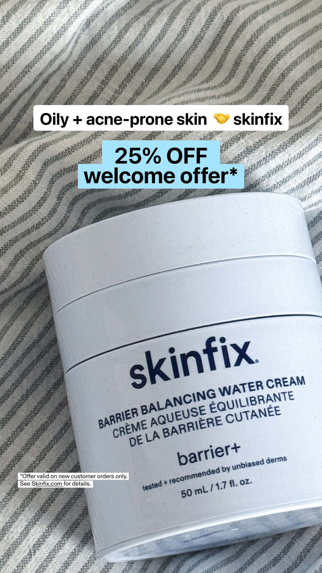 Skinfix Inc. Facebook ad