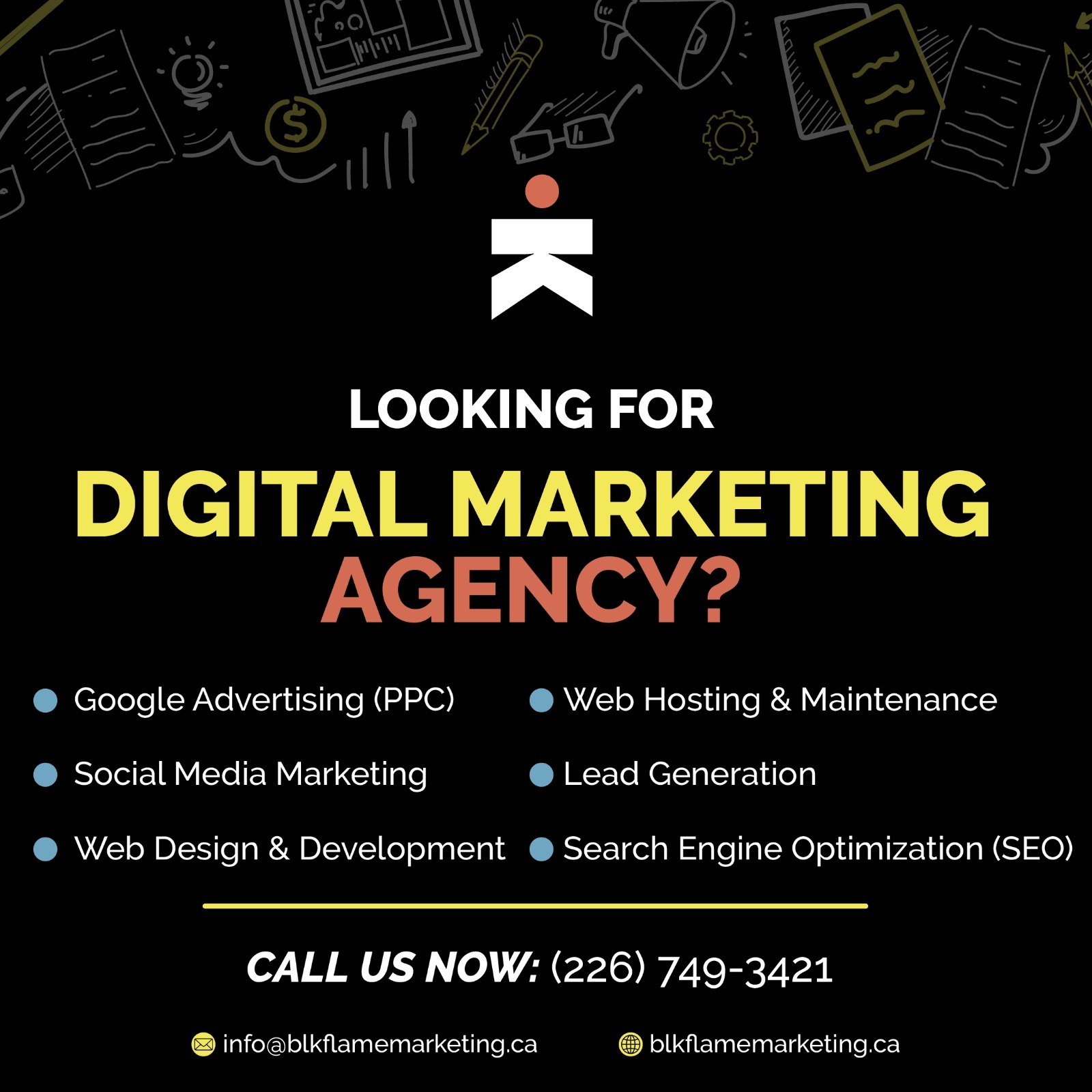 BLK FLame Marketing Facebook ad from Dec 12, 2025