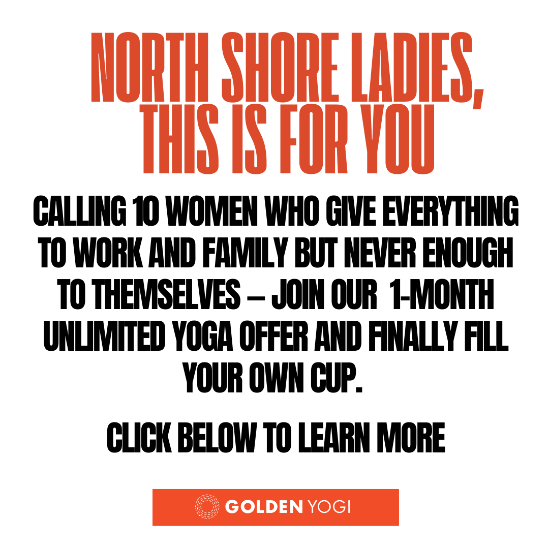 Golden Yogi - NZ Facebook ad: Release Stress, Restore Energy, Reclaim You