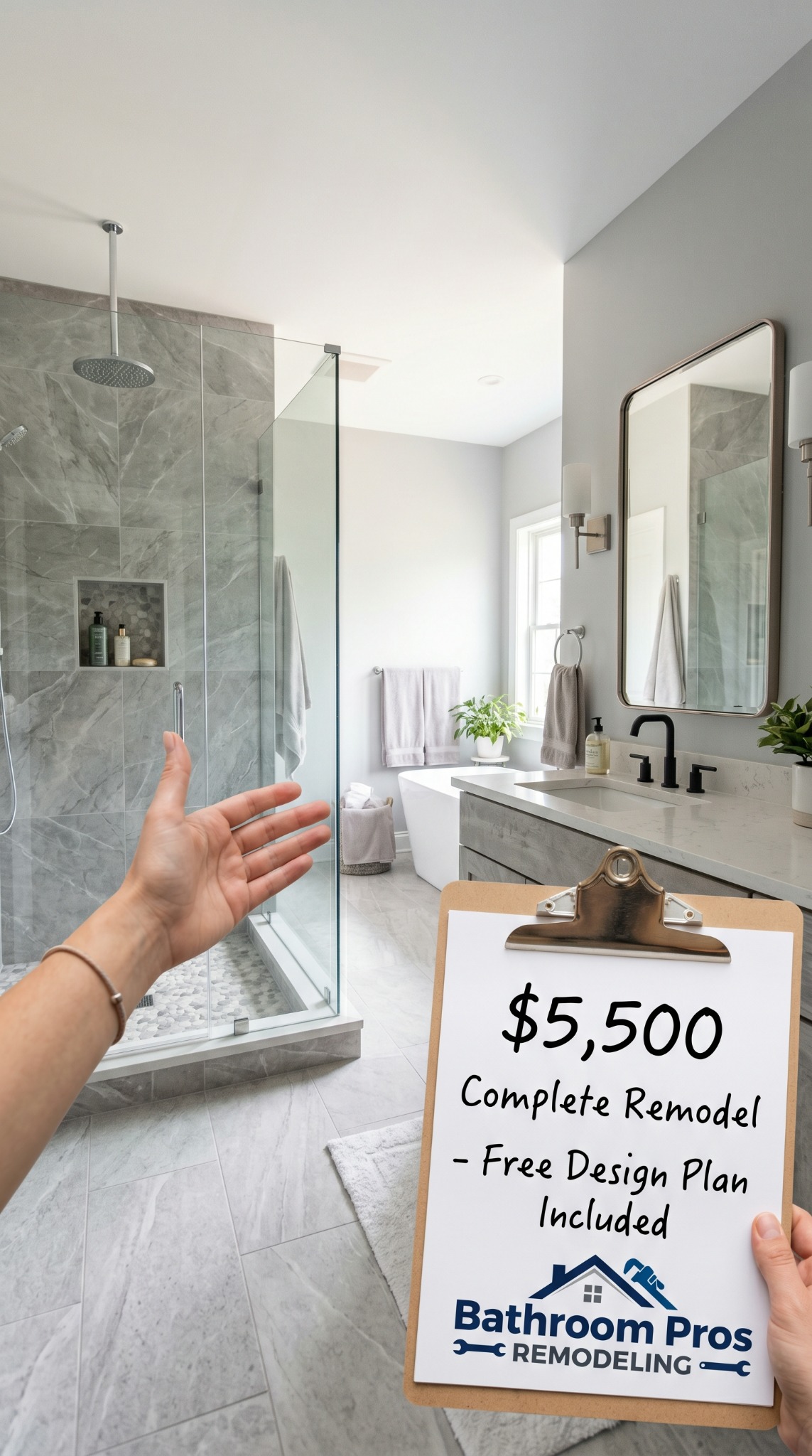 Alice Turner Facebook ad: New Bathroom: Save BIG