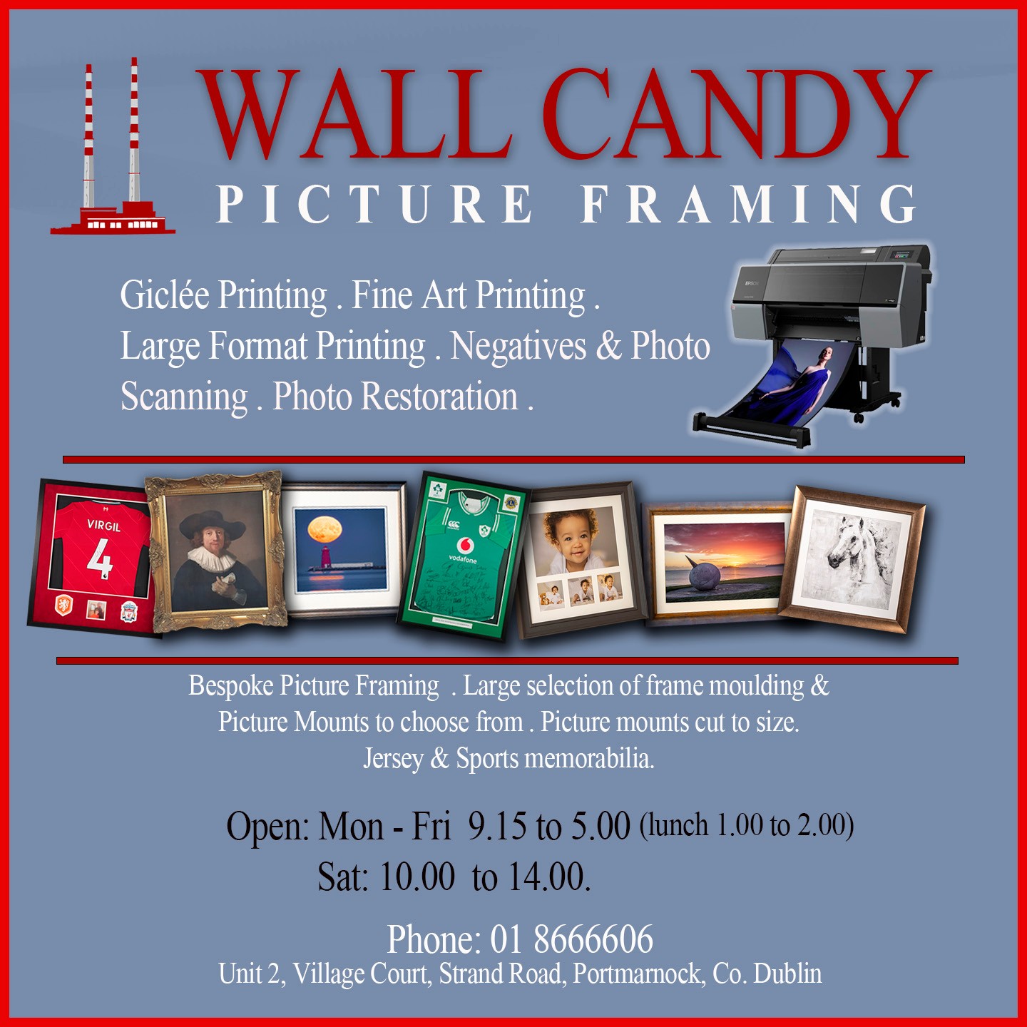 Wall Candy Picture Framing Facebook ad: Wall Candy Picture Framing is a Picture framing…