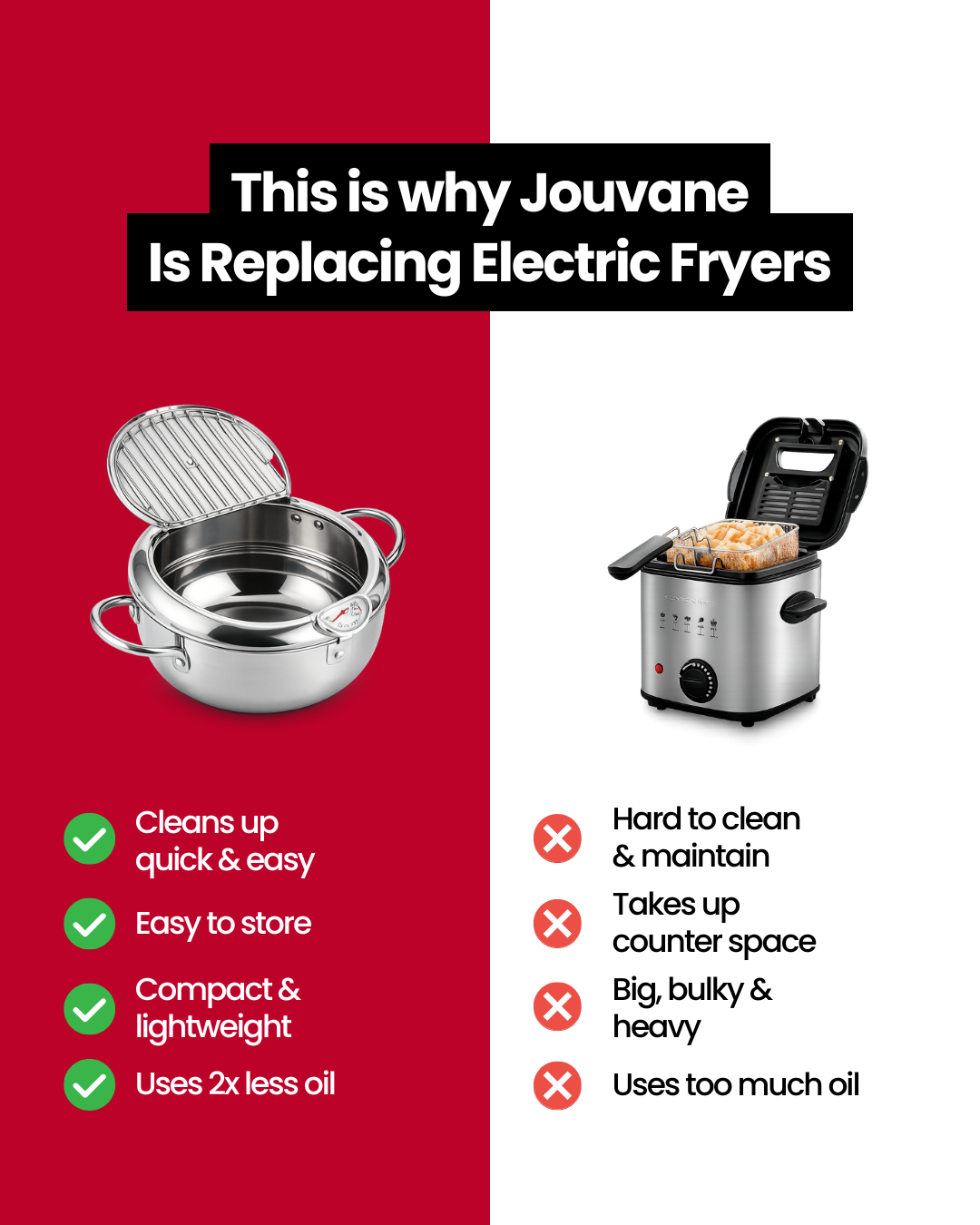 Jouvane Facebook ad: Ditch the Bulky Fryer