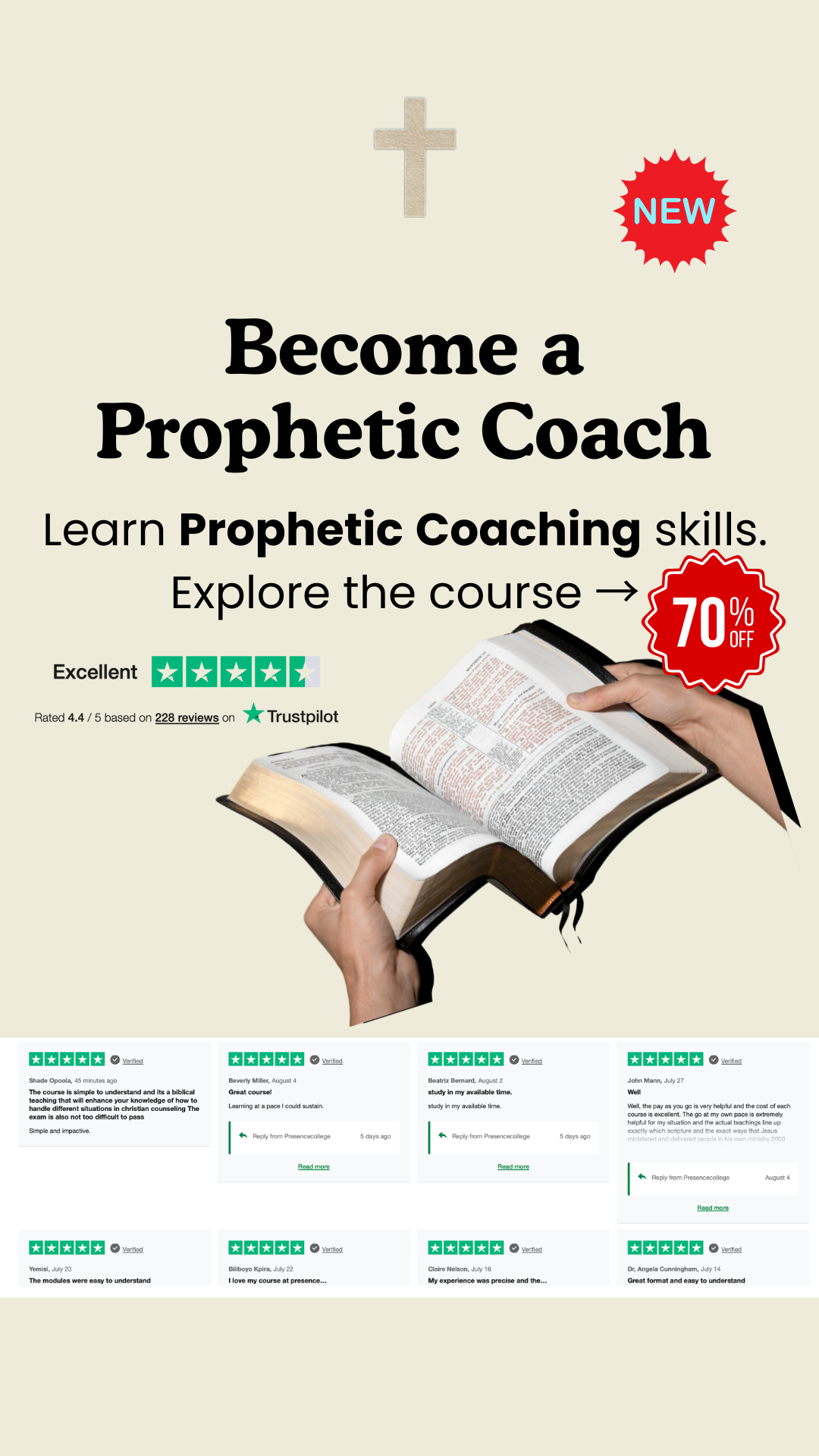 Presence College Facebook ad