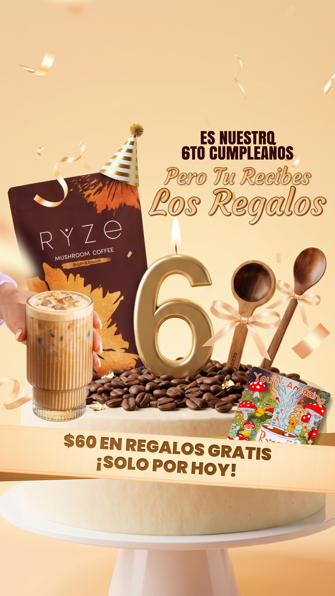 RYZE Superfoods Facebook ad