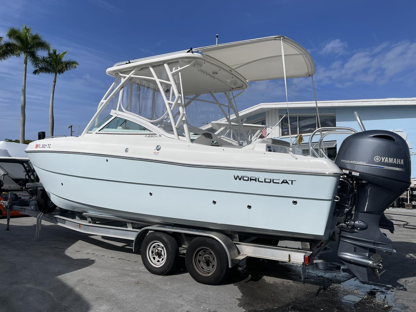 World Cat of South Florida / Power Cat Marine Facebook ad: Social Media Sneak Peek, this beauty just arrived…