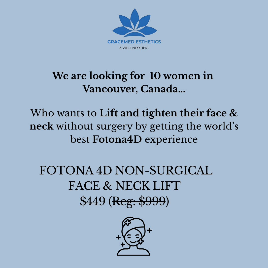 GraceMed Esthetics & Wellness Inc. Facebook ad: Gracemed Non Surgical Face & Neck Lift Now $449!