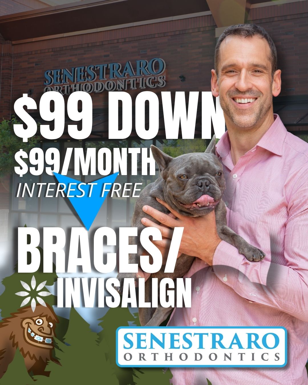 Senestraro Family Orthodontics - Woodstock Facebook ad from Dec 31, 2025