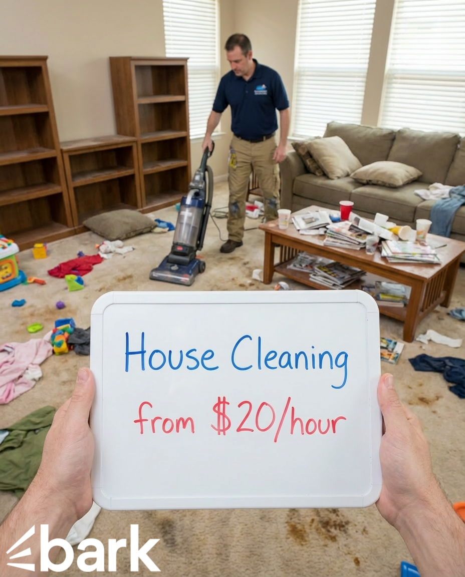 Bark.com Facebook ad: Affordable House Cleaning
