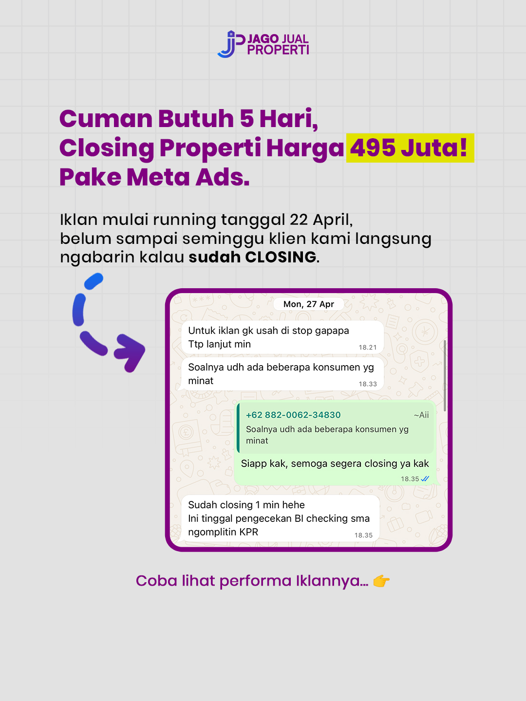 Jago Jual Properti Facebook ad