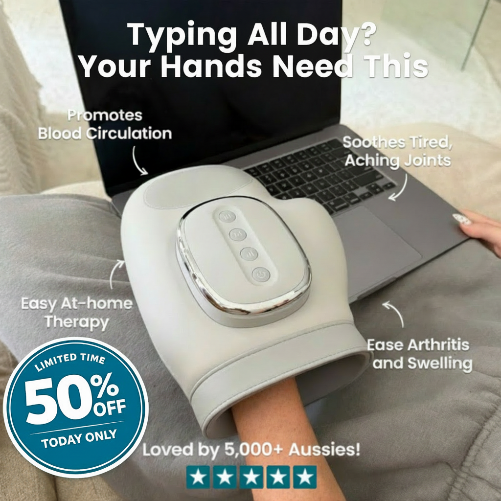PulseRelif Facebook ad: 50% OFF Best-Selling Hand Massager