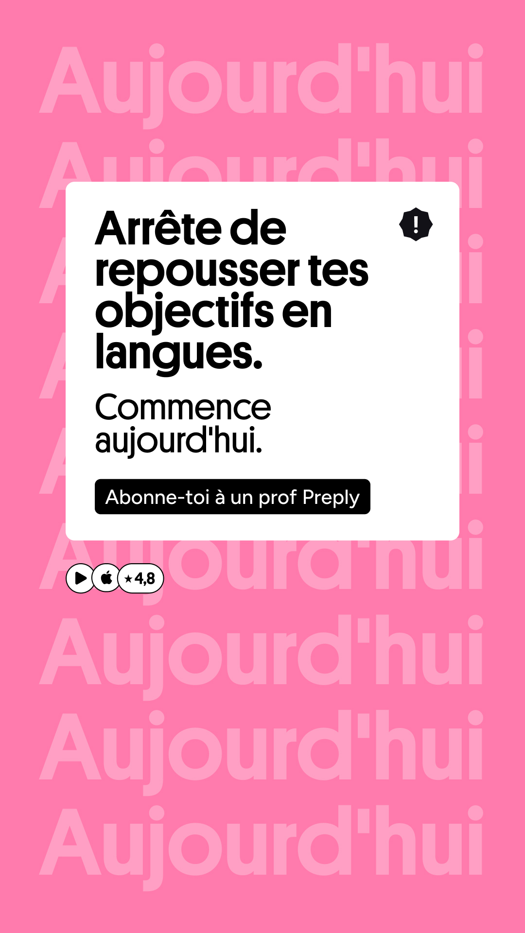Preply Facebook ad