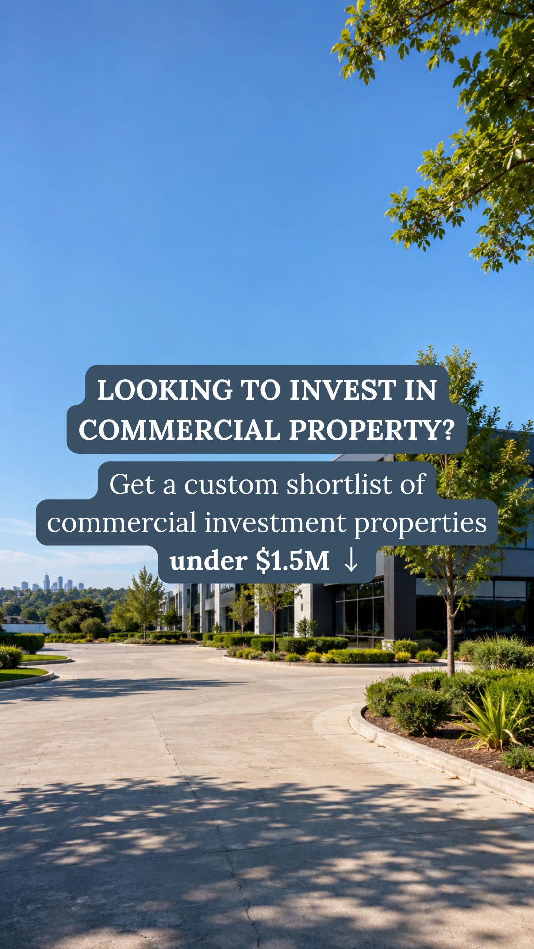 SG Buyers' Agency Facebook ad: Get a custom shortlist of Sydney commercial investment…