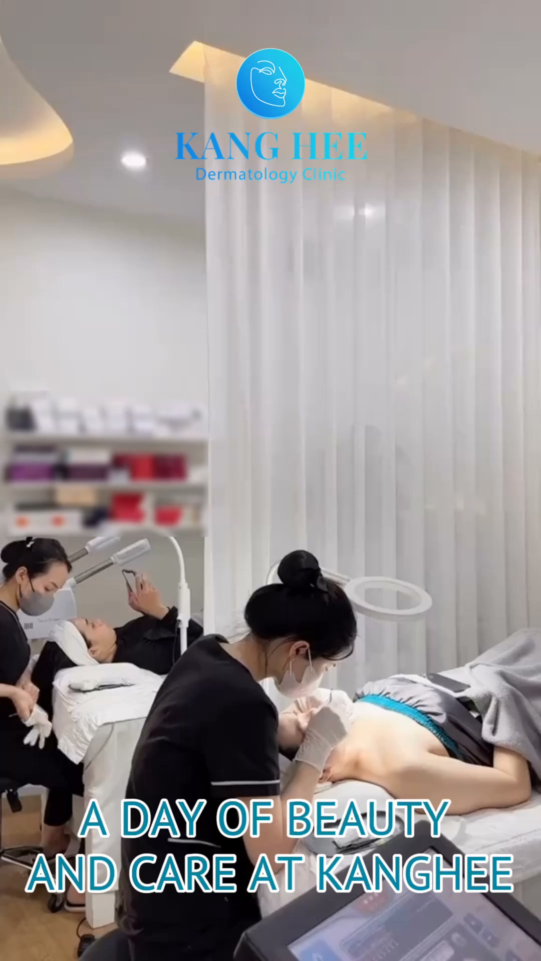 Kanghee Dermatology Clinic UAE Facebook ad: A DAY OF BEAUTY AND CARE AT KANGHEE