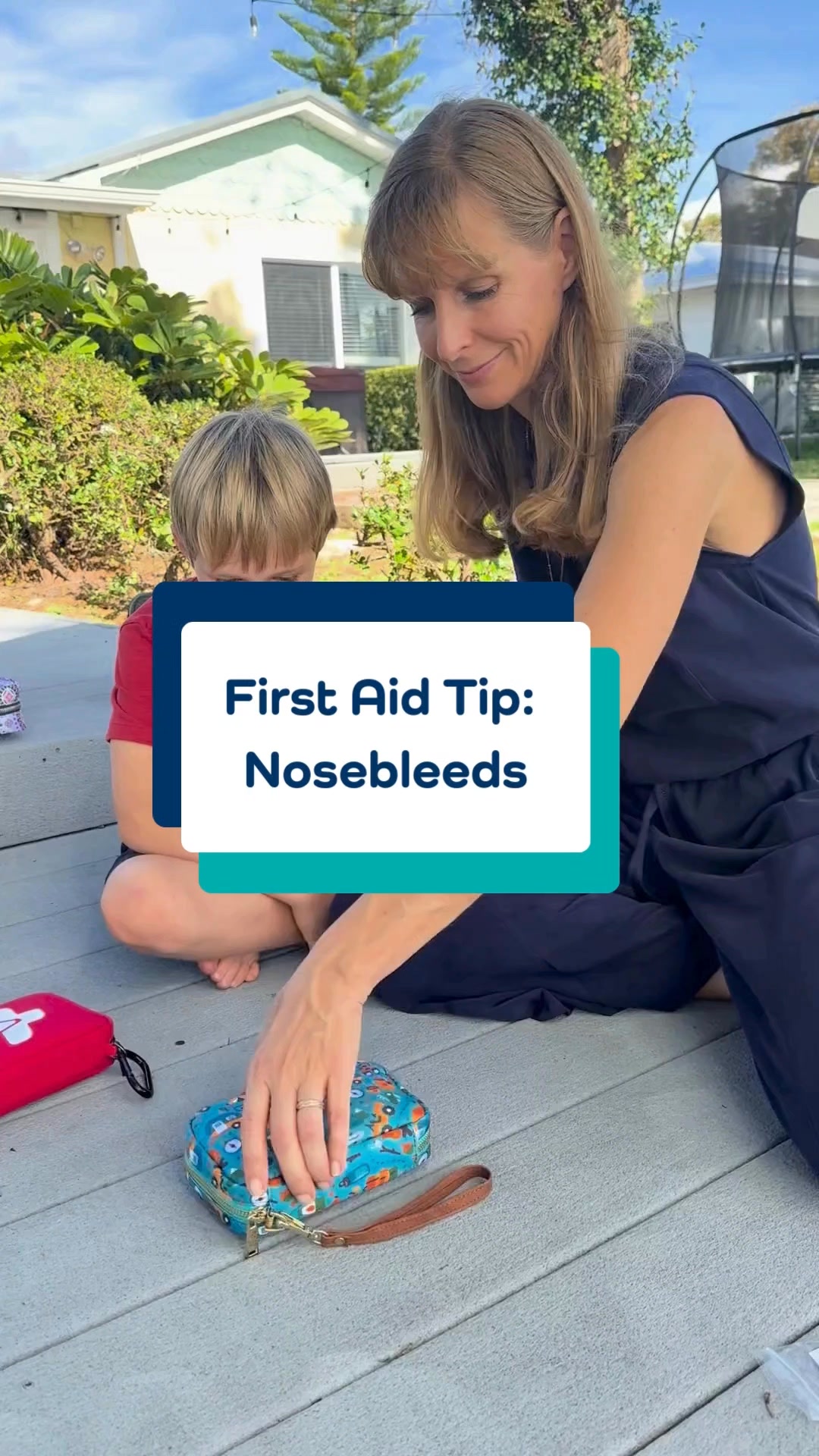 KeepGoing First Aid Facebook ad: First Aid Tip #4: How to Treat Nosebleeds
