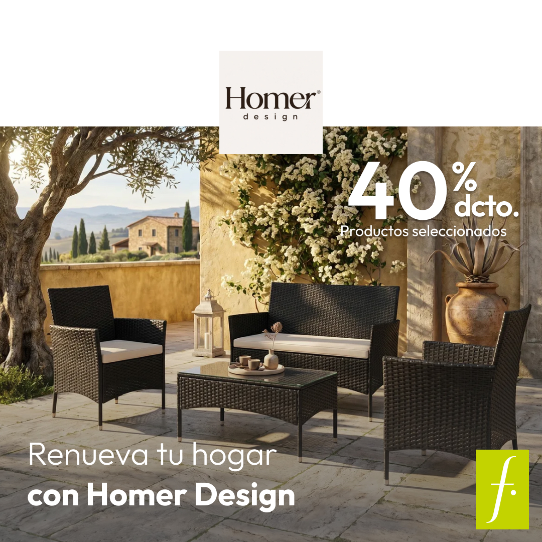 Falabella Facebook ad: Renueva tu hogar con Homer Design.