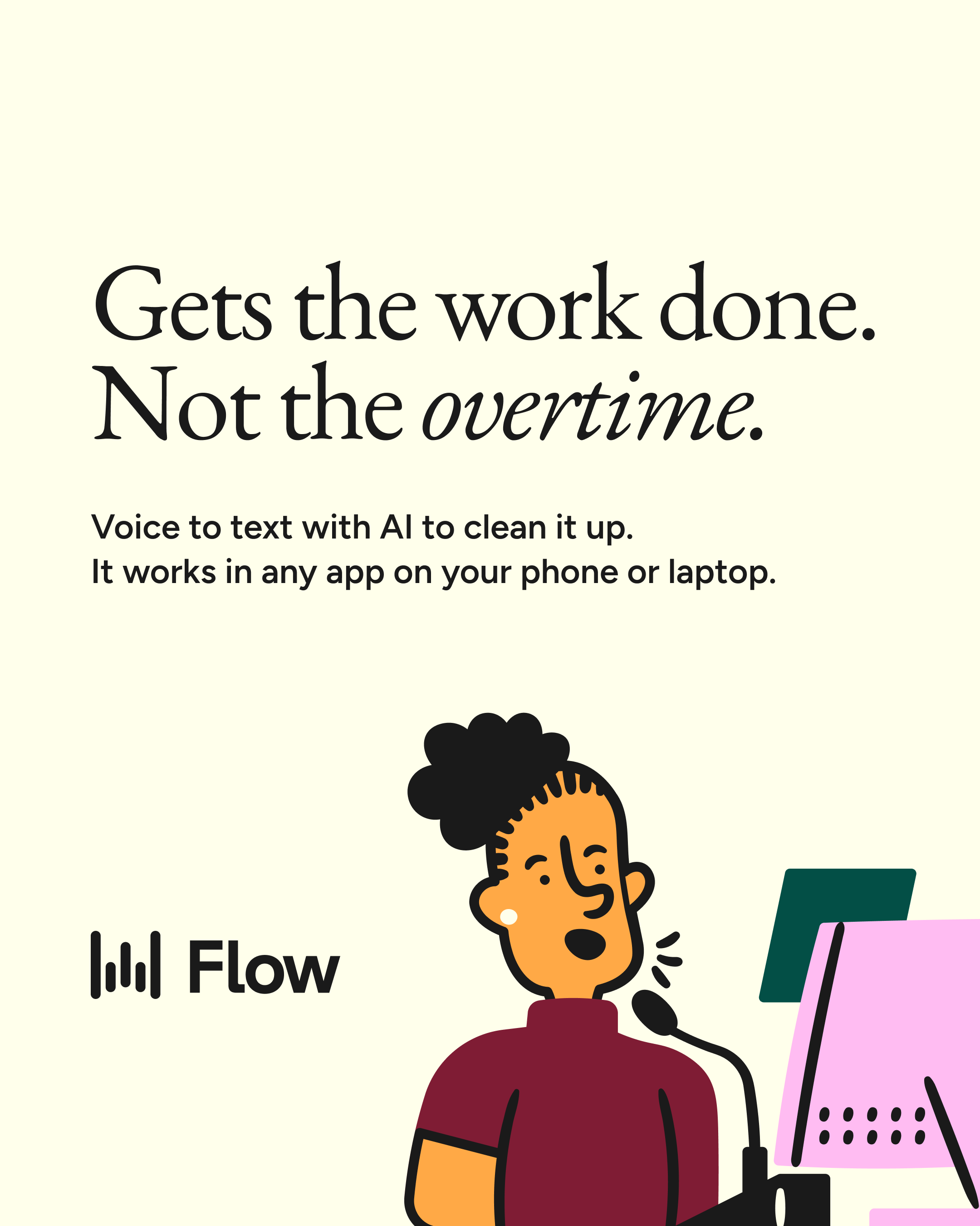 Wispr Flow Facebook ad