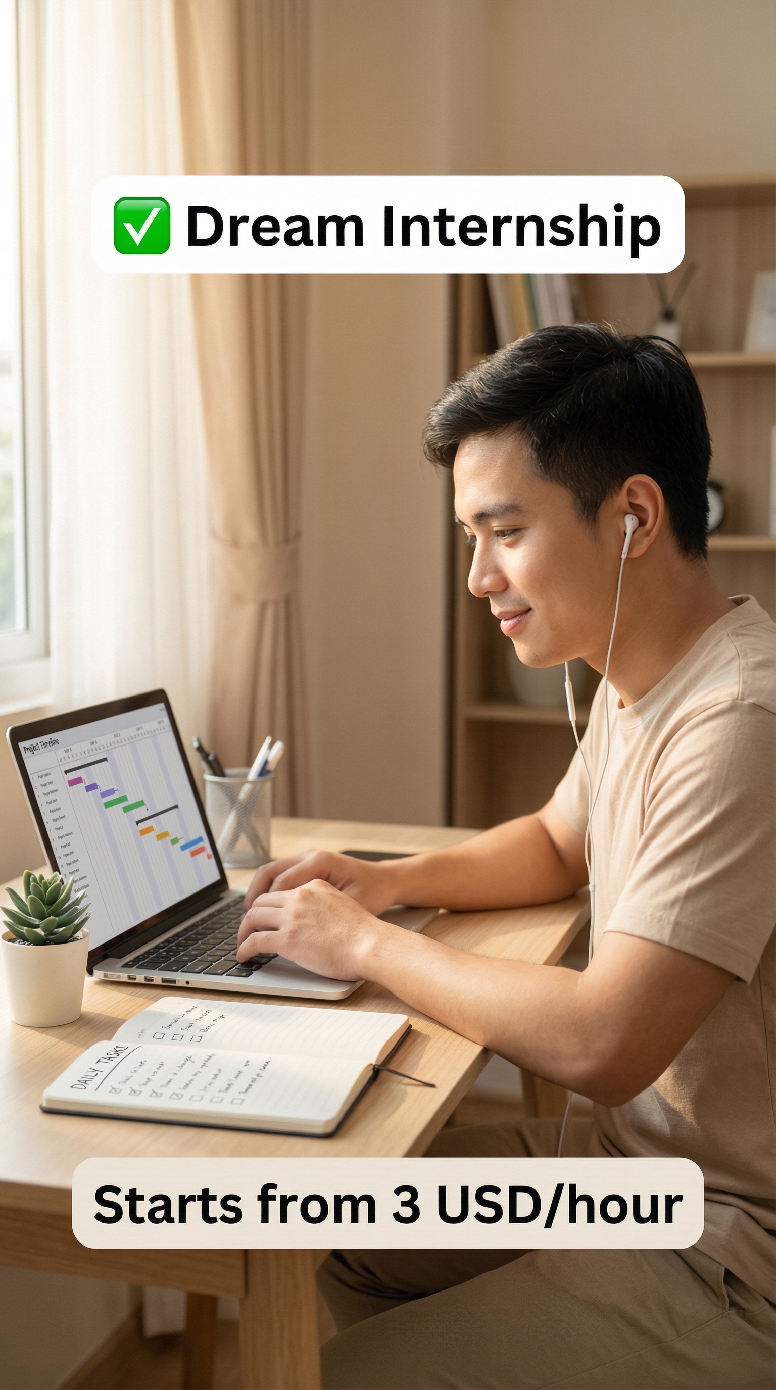 AstralStream Labs Facebook ad: Paid Work‑From‑Home Internship: Help Lead New Projects &…