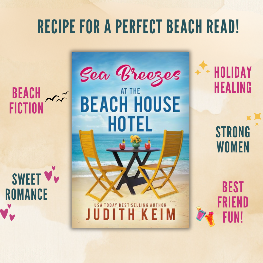 Judith Keim Facebook ad: The beach hotel series that heals everything.