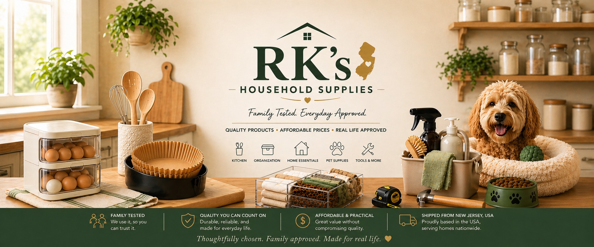 RK's Household Supplies Facebook ad