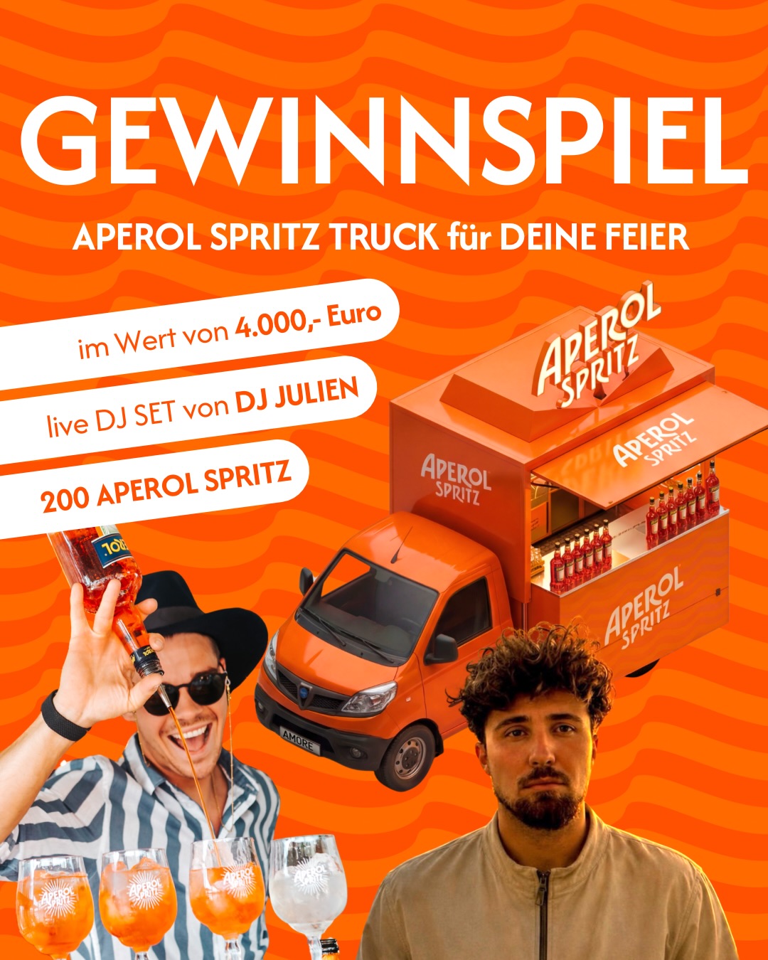Dannyhubmann Connected Page Facebook ad: Wir SCHENKEN dir DEINEN Aperitivo Moment.