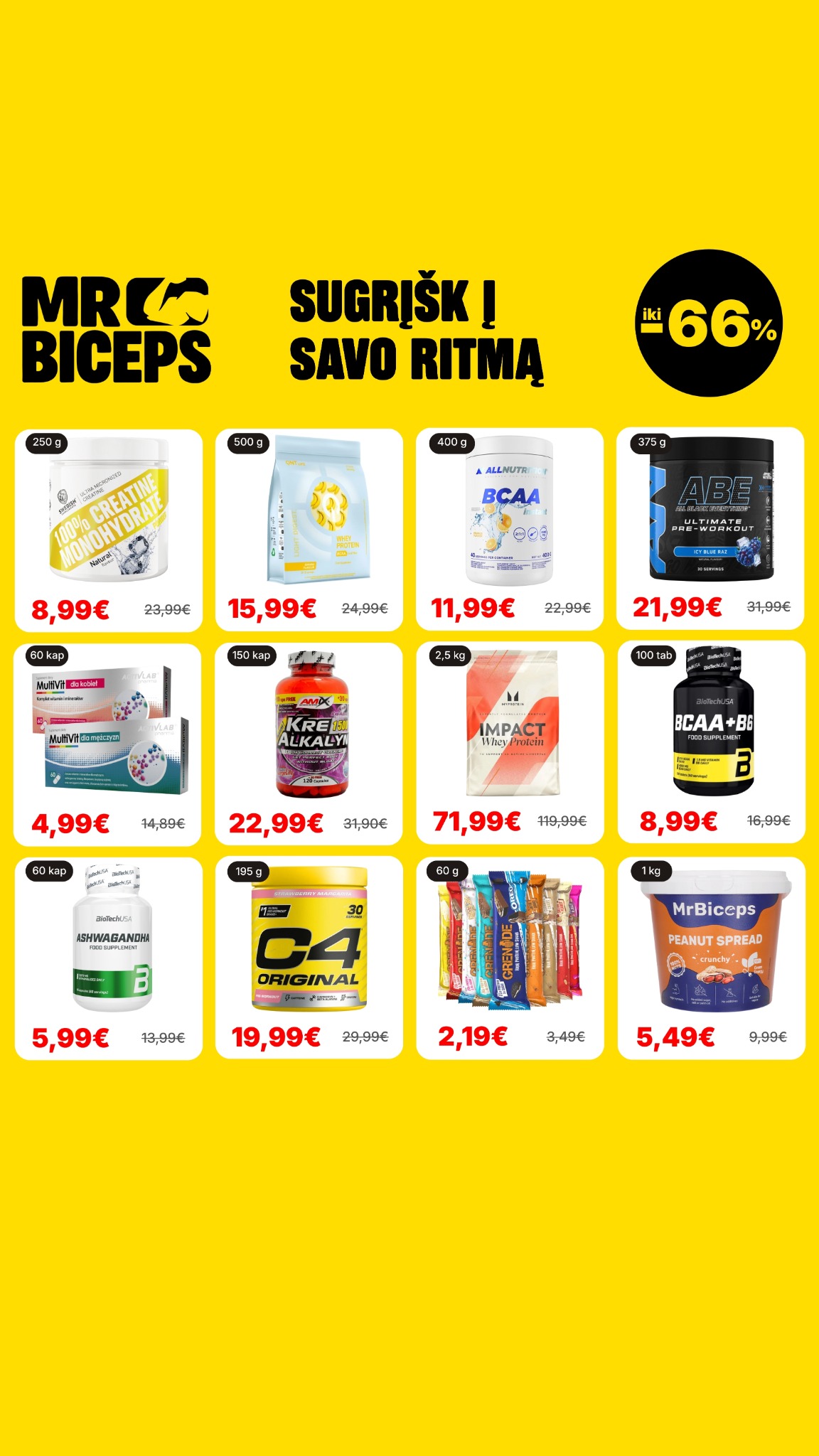 MrBiceps - Maisto Papildai Facebook ad