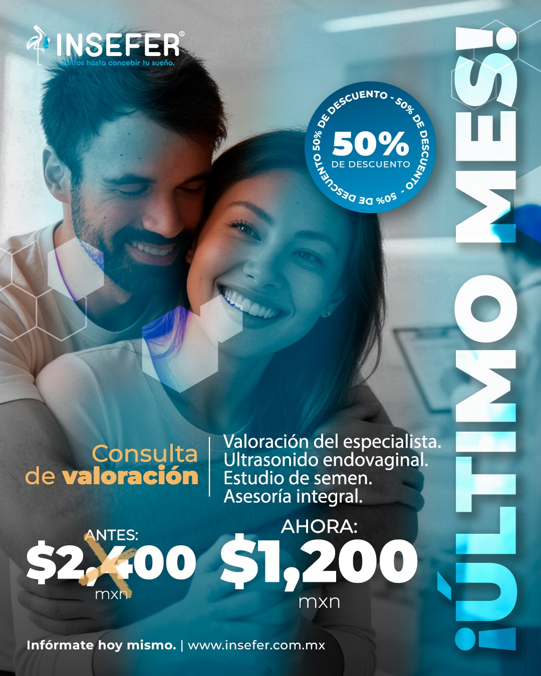 Insefer Instituto de Fertilidad San Juan del Rio Facebook ad: AGENDA TU CITA