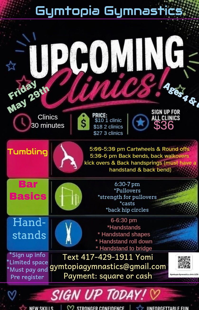 Gymtopia Gymnastics Facebook ad from May 19, 2026