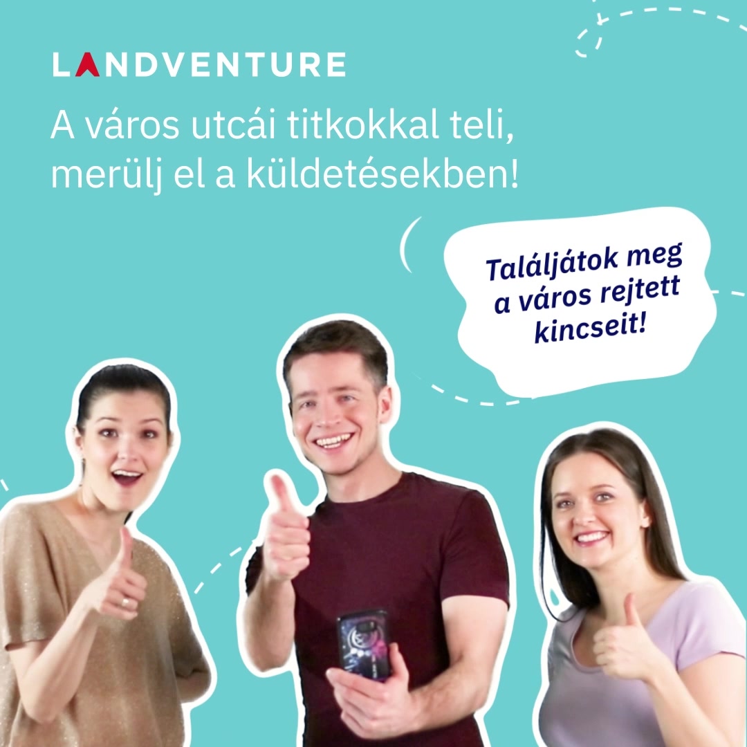 Landventure Facebook ad: Kincskereső játék számos küldetéssel