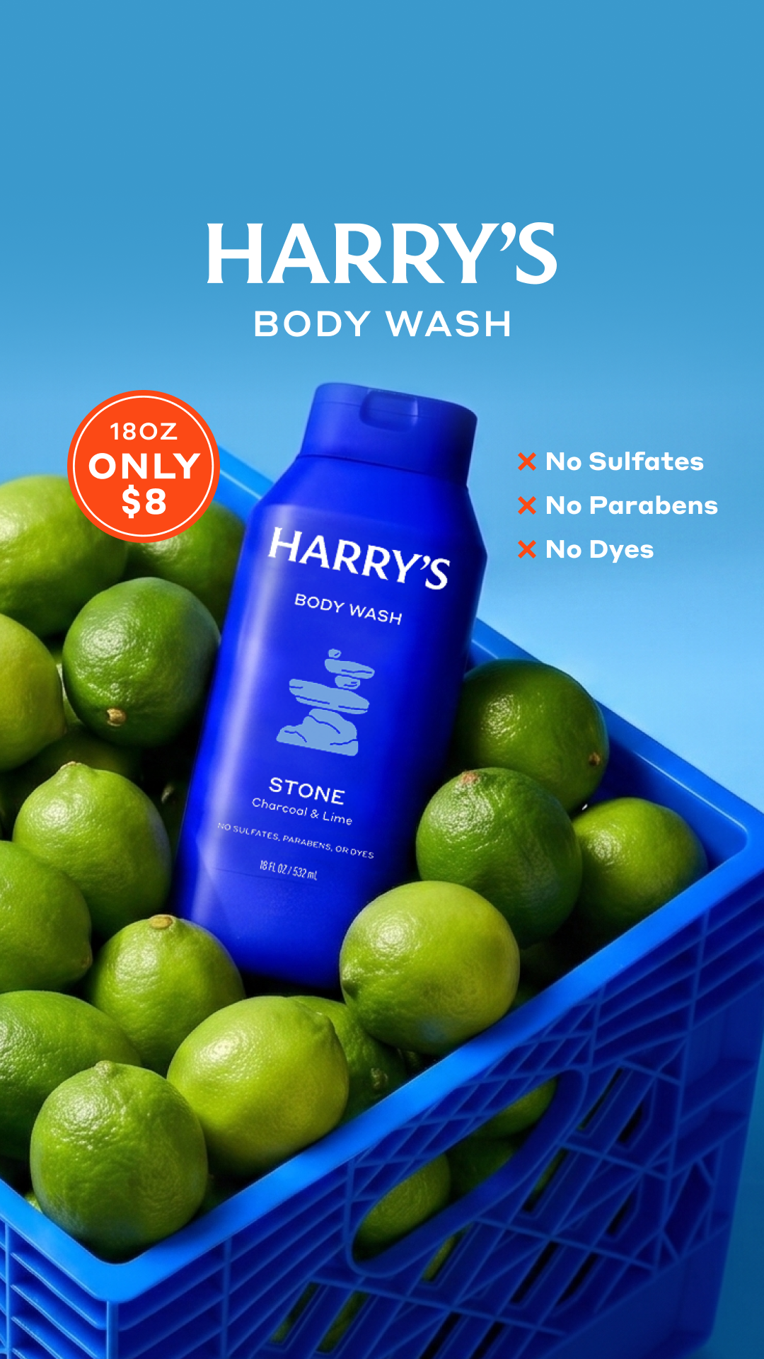 Harry's Facebook ad
