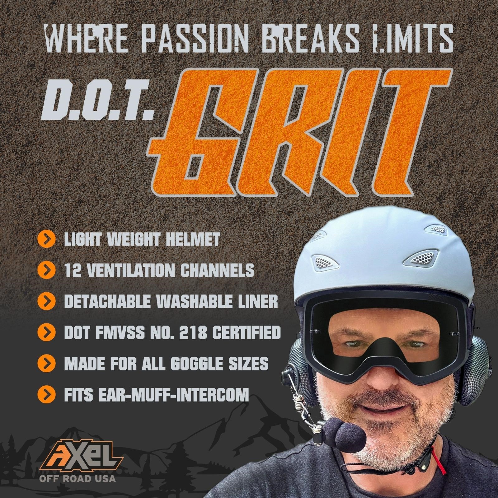Axel Off Road Gear & Apparel Facebook ad: Get Your GRIT On!