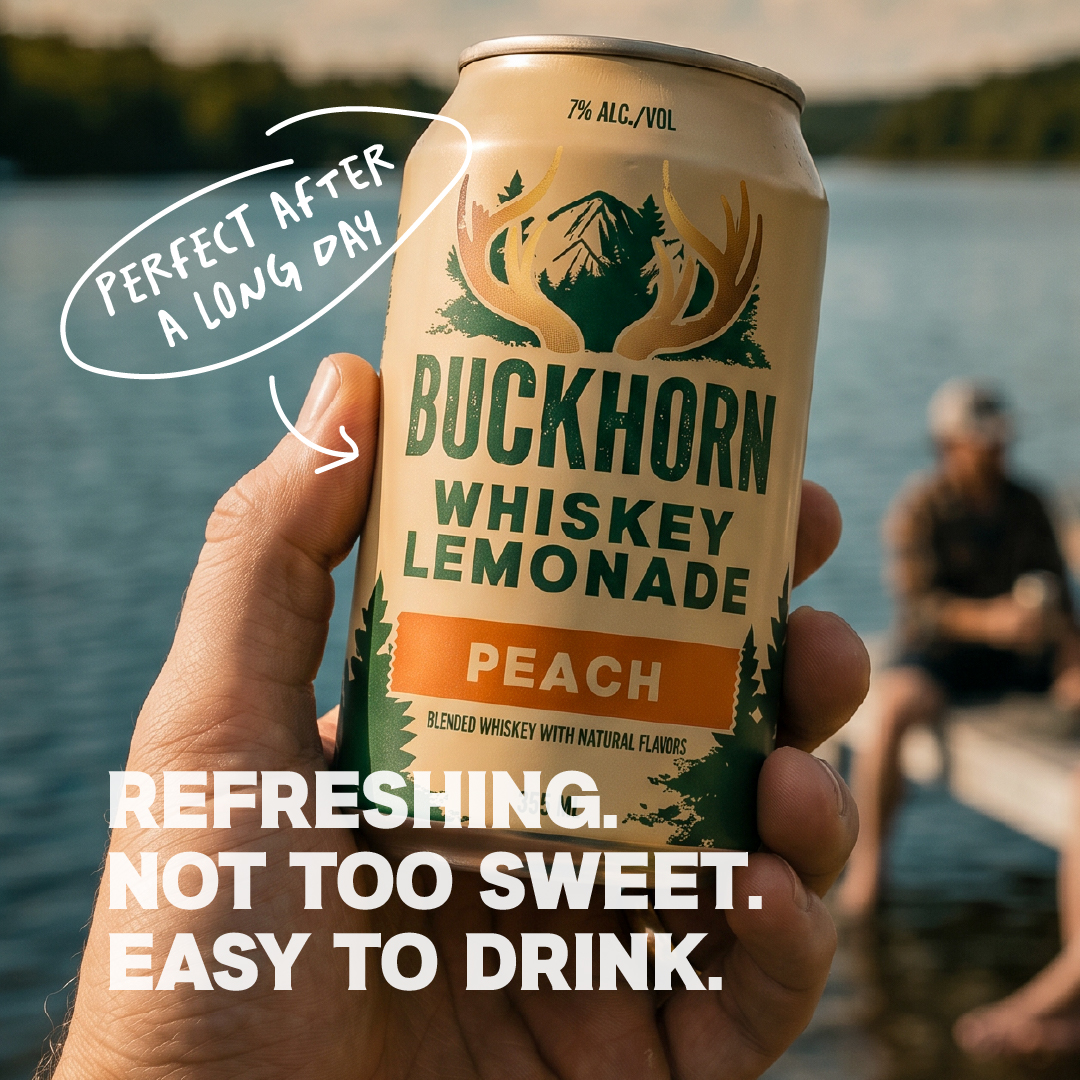 Buckhorn Whiskey Facebook ad from Aug 18, 2026