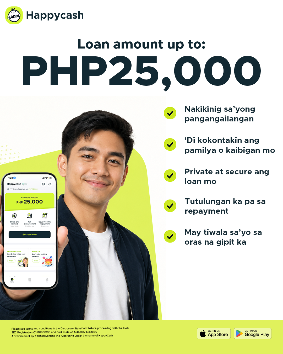 HappyCash Facebook ad