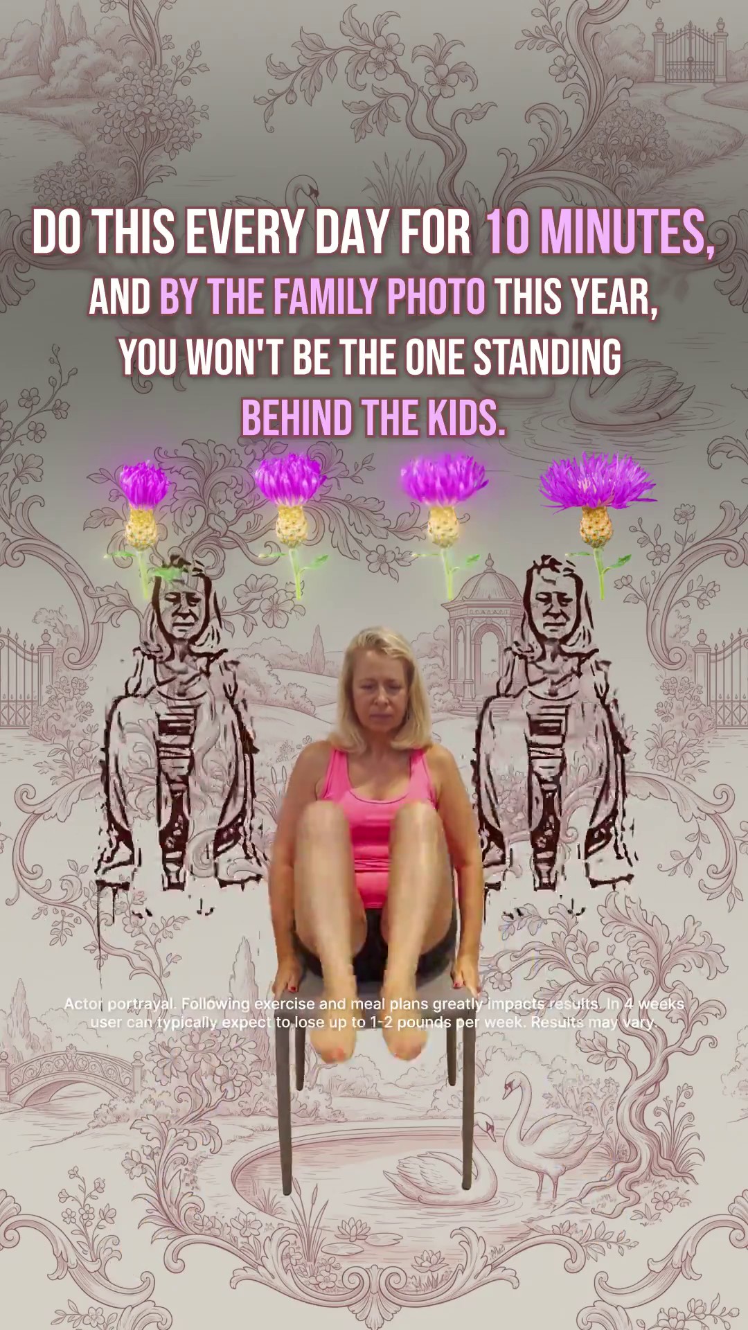 Tori Repa Facebook ad: Start Chair Yoga routine
