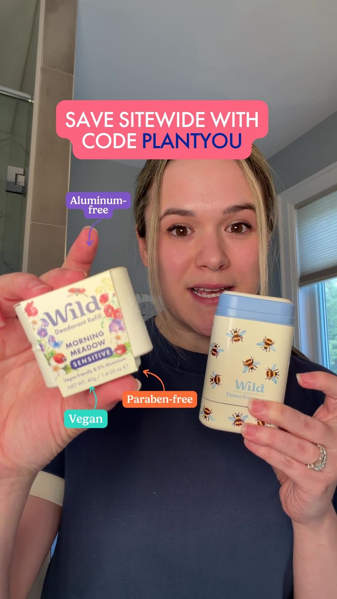 PlantYou Facebook ad: Get 20% off all Wild products with code PLANTYOU