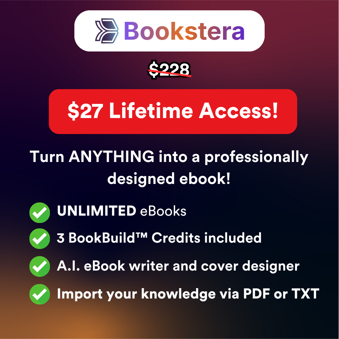 Bookstera - Quickly create e-books Facebook ad