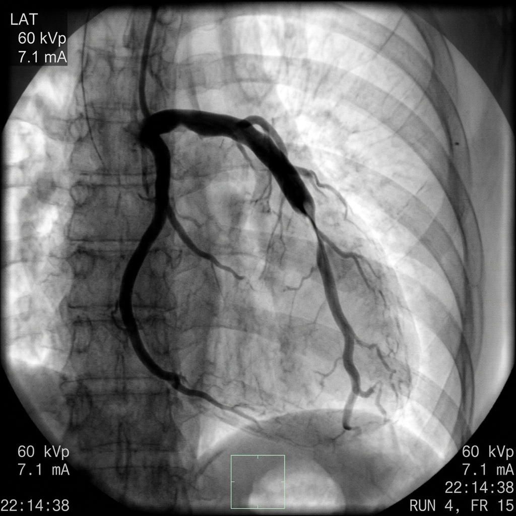 Daily Health Journal Facebook ad: Managed numbers. Then a stent at 58.