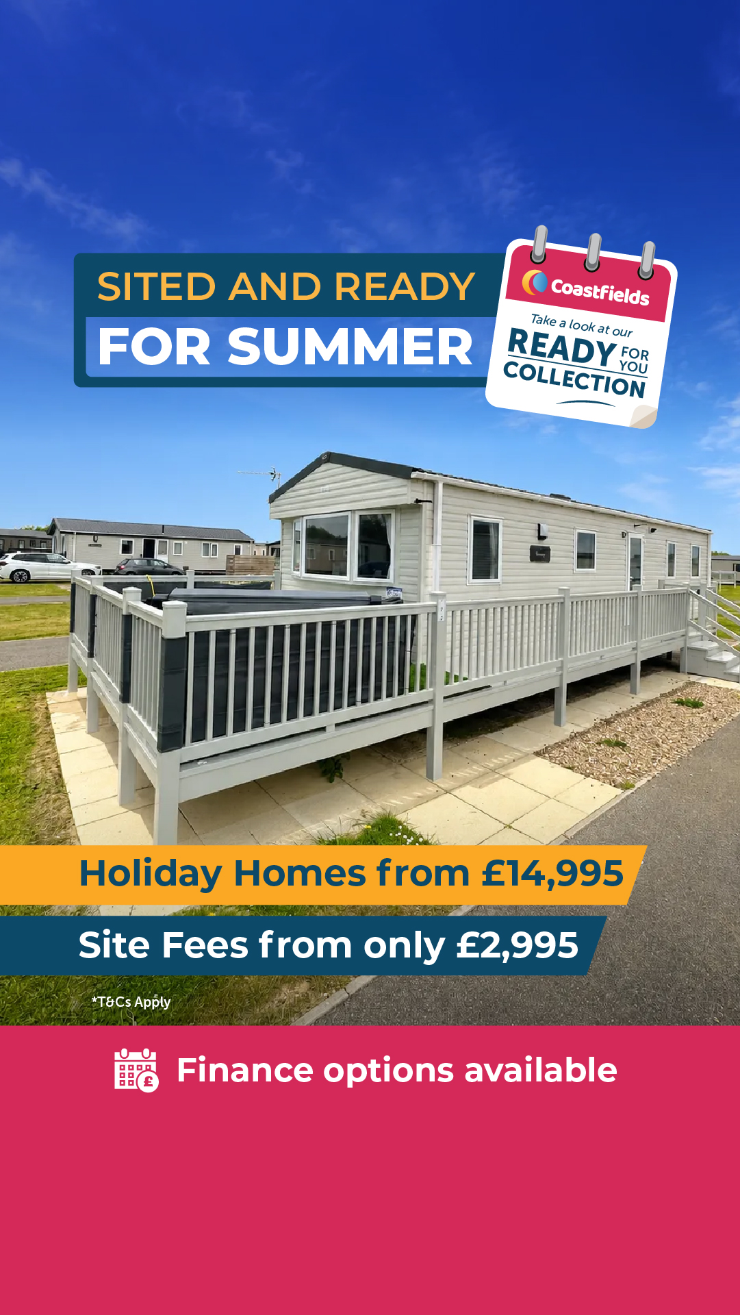 Coastfields Leisure Facebook ad from Jul 15, 2026