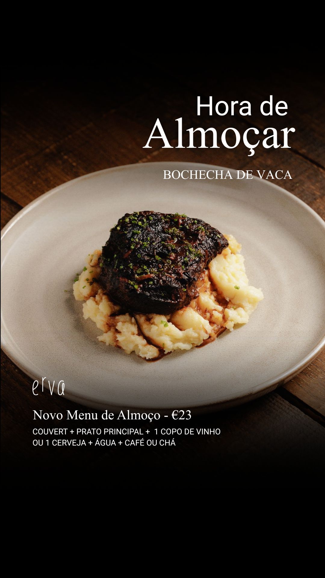 Erva Restaurante & Bar Facebook ad: Almoço executivo