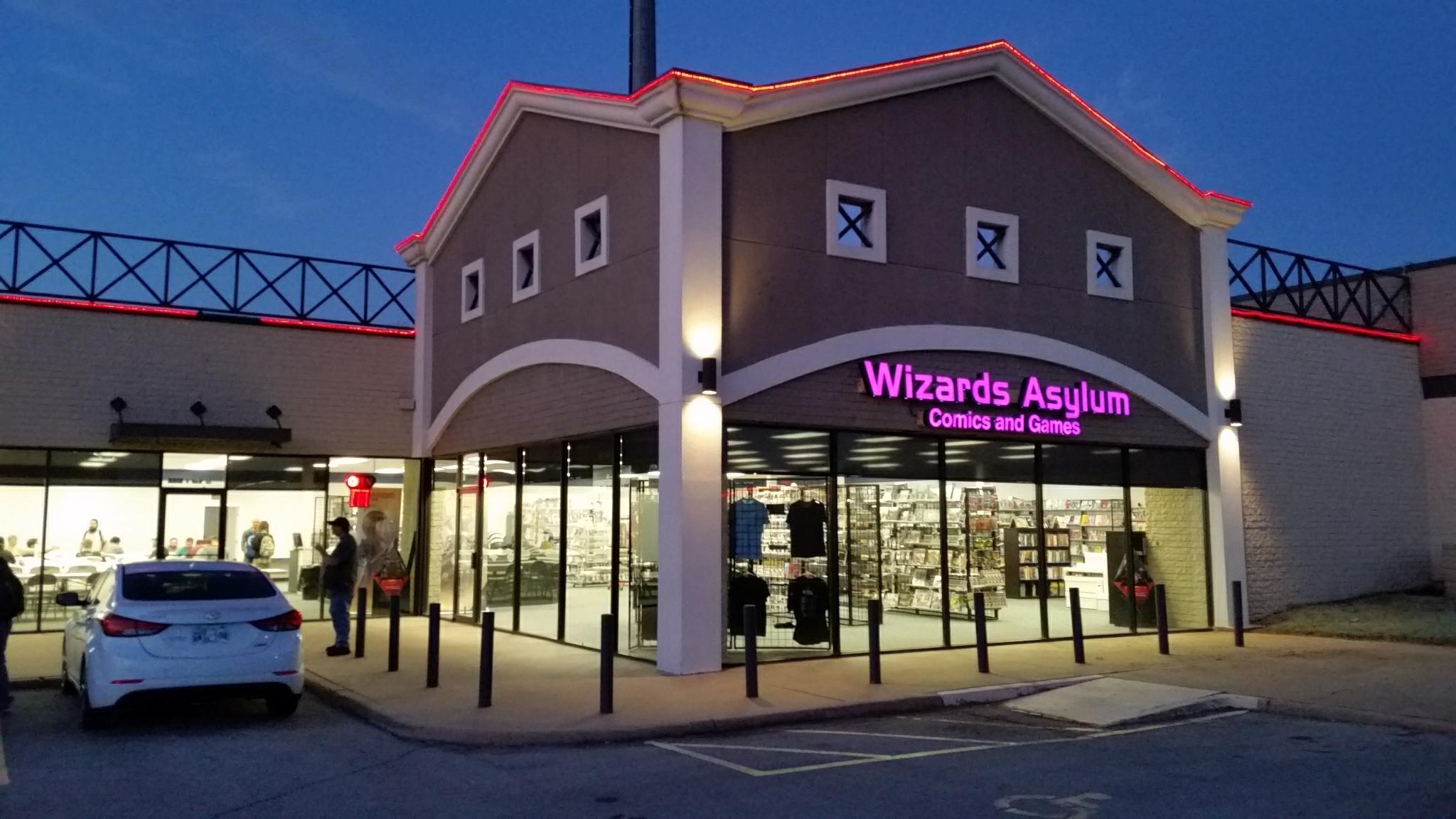 Wizard's Asylum Comics and Games Norman Facebook ad: Comic book and games shop located in Norman…