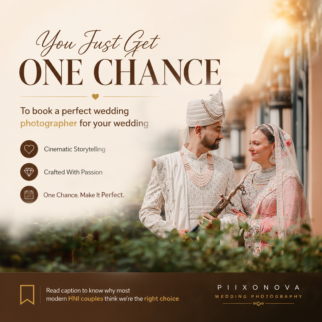 Piixonova Facebook ad: Award-Winning Luxury Wedding Films & Photography