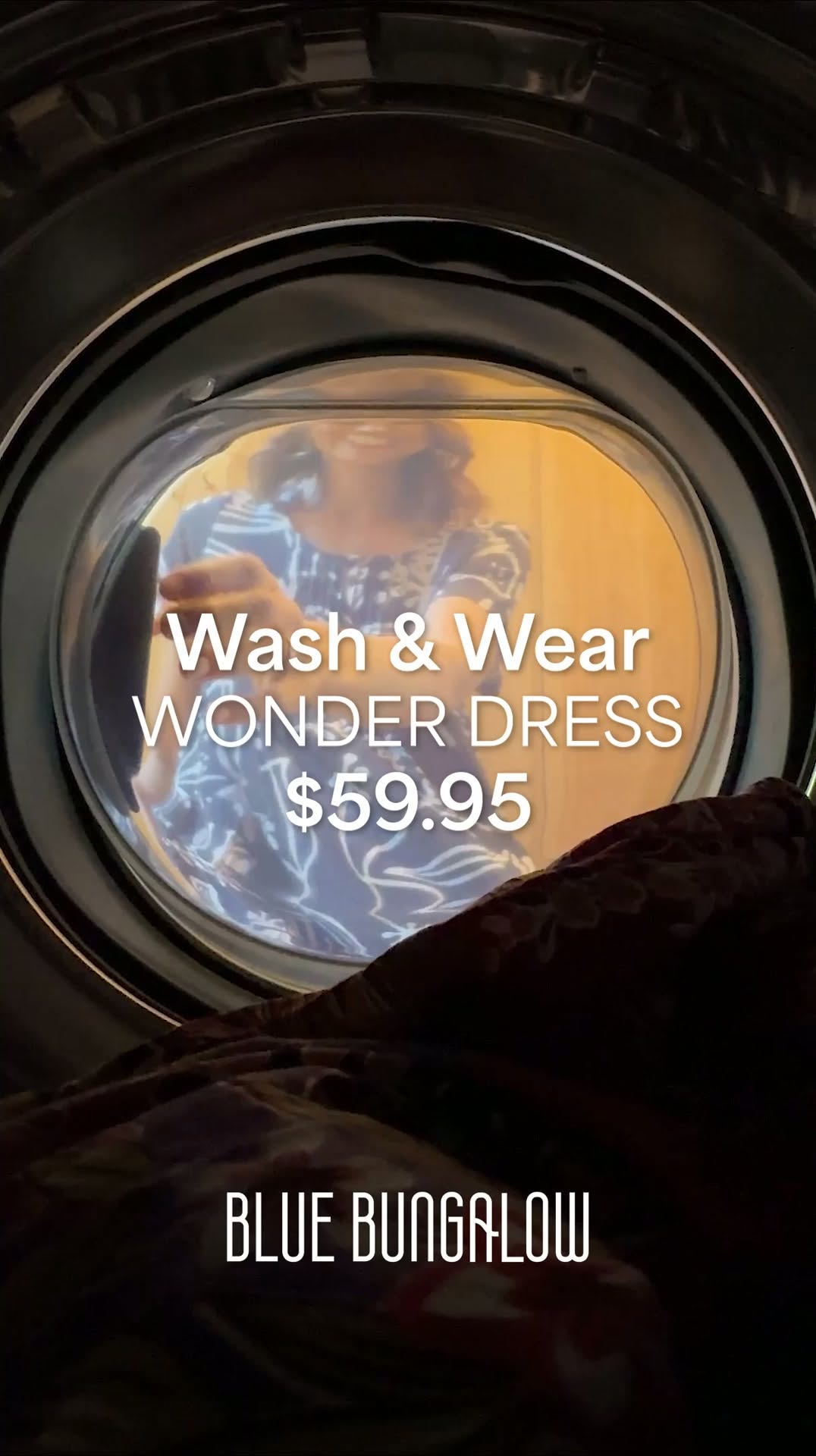 Blue Bungalow Facebook ad: Wash & Wear Wonder Dress