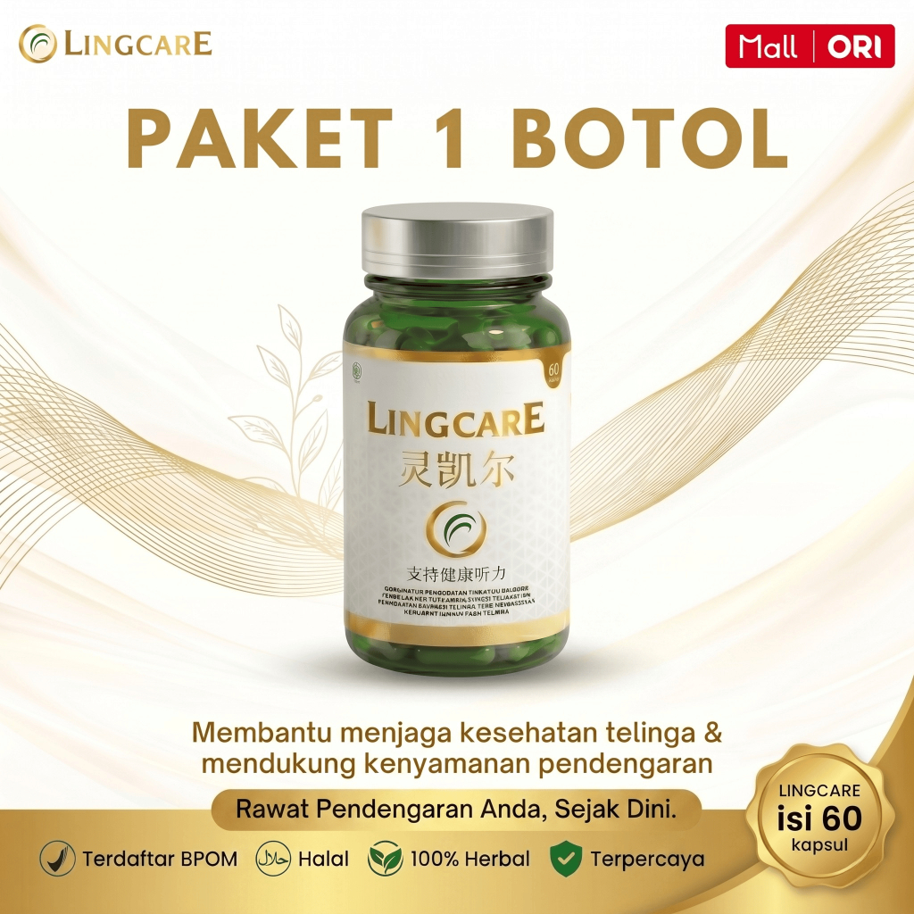 LingCareofficialstore Facebook ad: Telinga sering berdenging, terasa nyeri, atau mengalami…