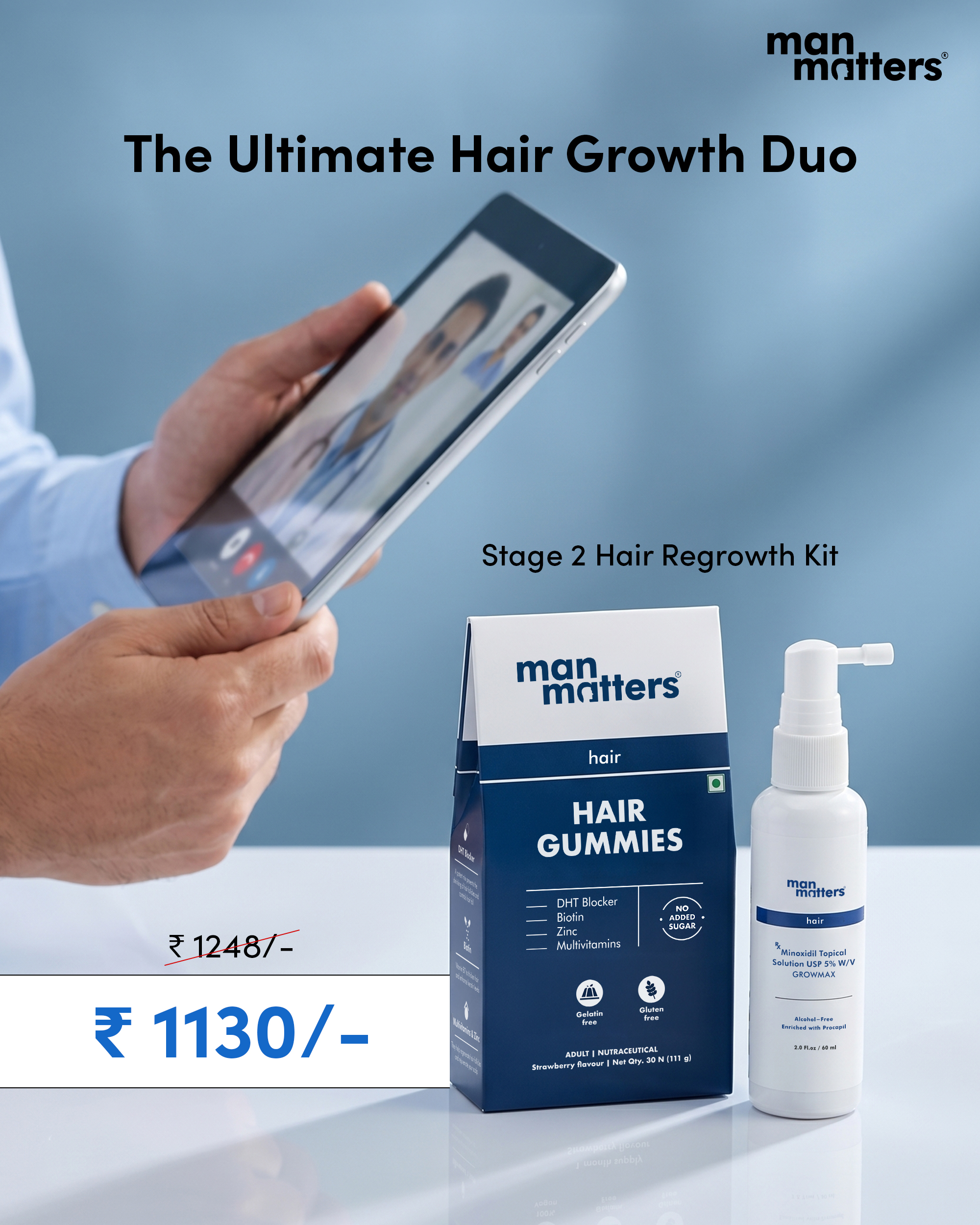 Hair Matters by Man Matters Facebook ad