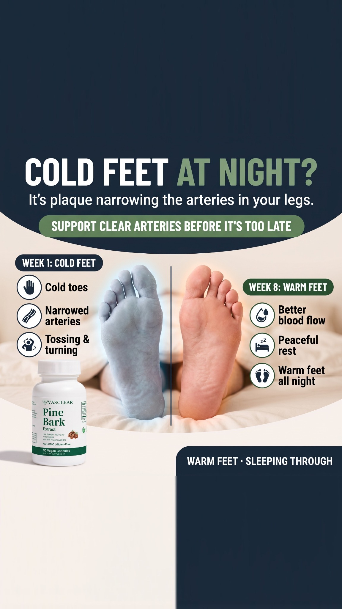 Vasclear Facebook ad: Support Healthy Circulation Naturally