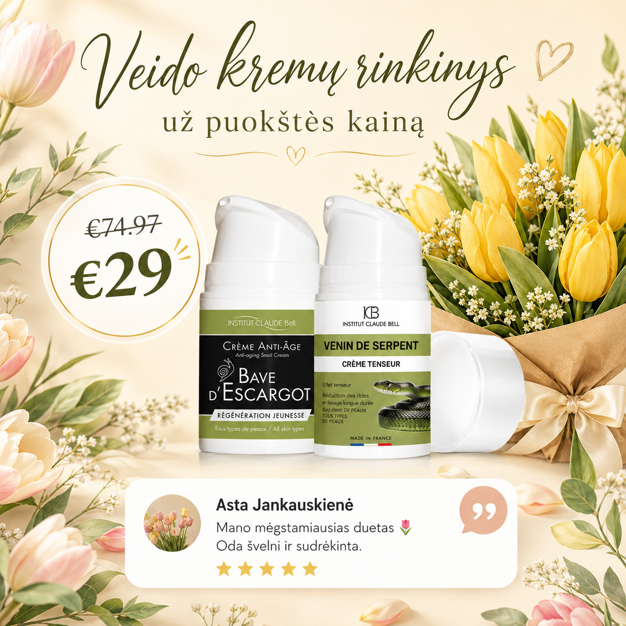 Harmony Plus Lietuva Facebook ad: Tinka visiems odos tipams!