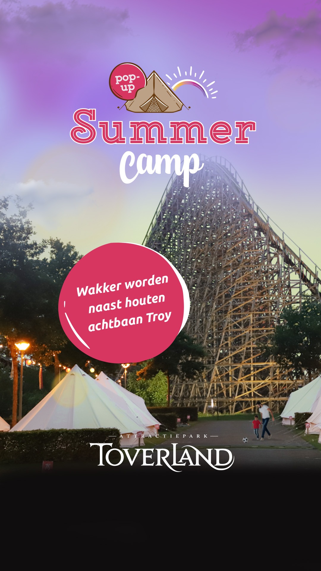Attractiepark Toverland Facebook ad from Jul 22, 2026